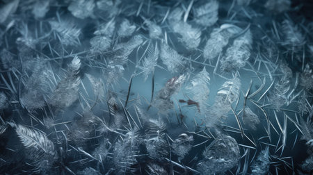 Frozen background texture. Ice background textureの素材