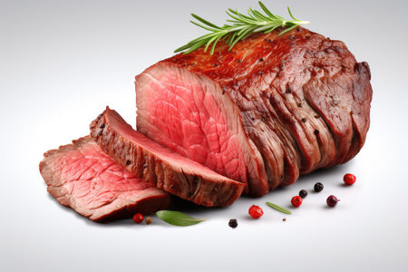 Roest Beef on isolated backgroundの素材