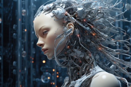 Representation of artificial intelligence.の素材