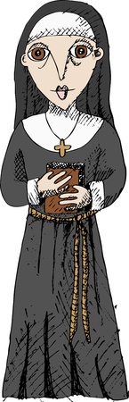 Vector illustration of nunのイラスト素材