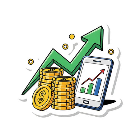 Investment concept with icon design, vector illustration 10 eps graphic.の素材