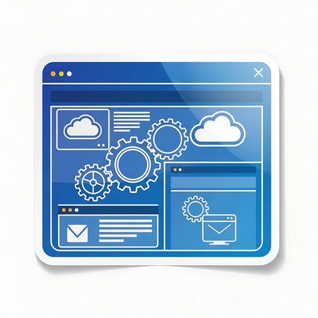 Cloud computing design on a white background. Vector illustration. Eps 10.の素材