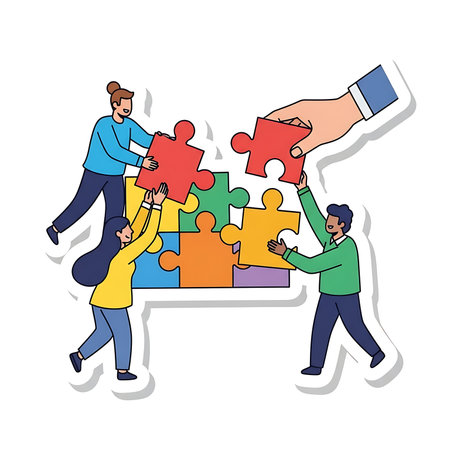 Teamwork concept with people icon design, vector illustration 10 eps graphic.の素材