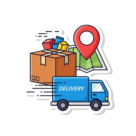 delivery service design, vector illustration eps10 graphic. shipping conceptの素材
