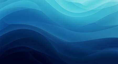 Blue abstract background with smooth lines. Vector illustration. Can be used for advertisingeting, presentation.の素材