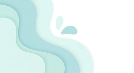 Background in paper style. Of multi-colored wavy lines.の素材