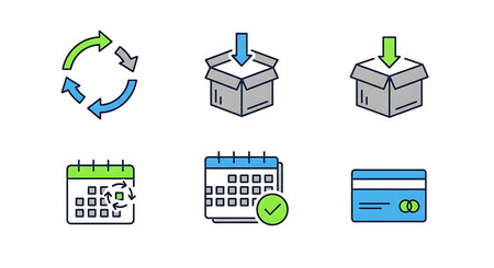 Logistics icons set. Outline illustration of logistics icons for web designの素材
