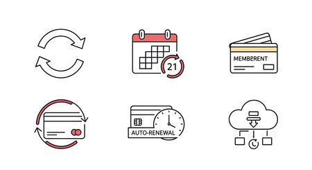 Finance and banking icon set. Collection of finance and accounting icons.の素材