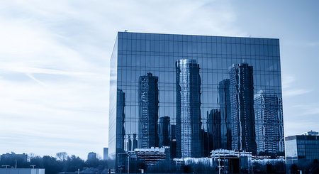 modern office buildings in the city of london england ukの素材