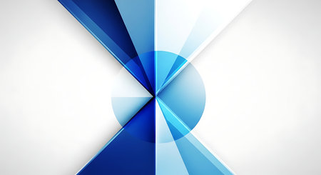 Abstract background, geometric triangle and circle design business template. Vector illustrationの素材