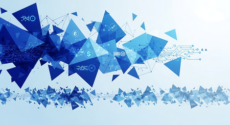 Abstract background with technology theme. Vector illustration. Clip-art.の素材