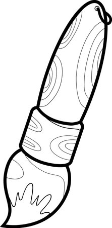 Black and white outline of a fan for coloring and decoration.のイラスト素材