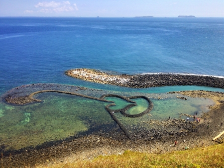 The two heart Qimei Island Taiwan の素材