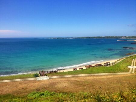 Nice beach in Makong の素材