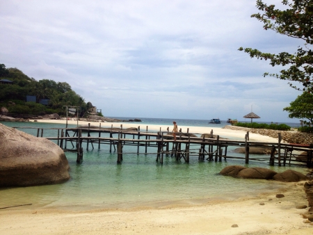 Kor Nang Yuan thailand  bridge on the sea の素材