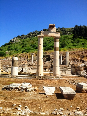 Columns in Ephesus Turkeyの素材