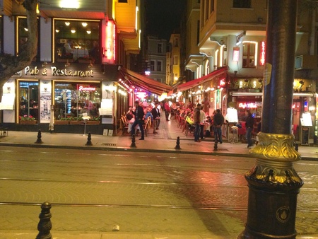 Turkey Istanbul in the night time の素材