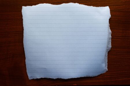 empty paper on the woodenの写真素材