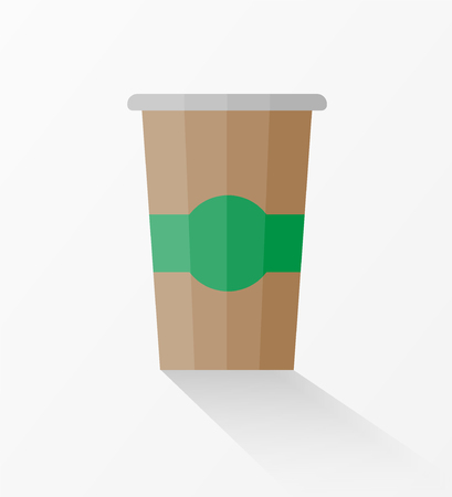 Paper coffee cup icon vector illustrationのイラスト素材