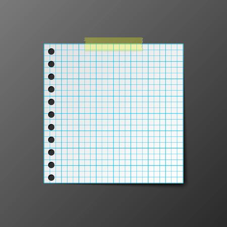 Post note paper with shadow, vector illustrationのイラスト素材