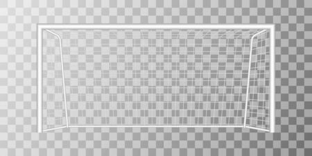 Football goal isolated on transparent background, vector illustrationのイラスト素材