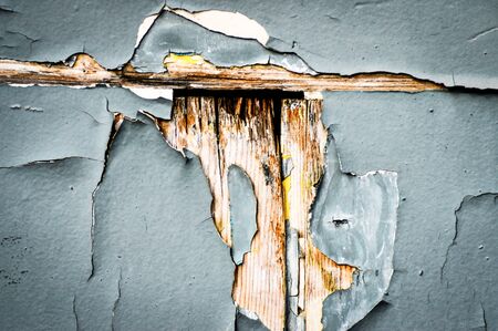 Peeling Paint on a Decaying Door Iの写真素材