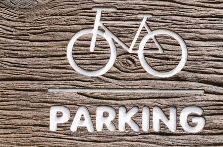 Bicycle Parking Signの写真素材