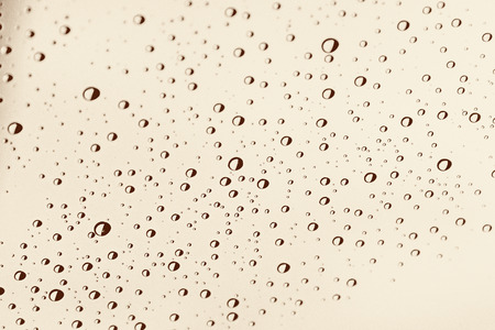 Condensation on glass, condensation on window, waterdrop on glass after rain