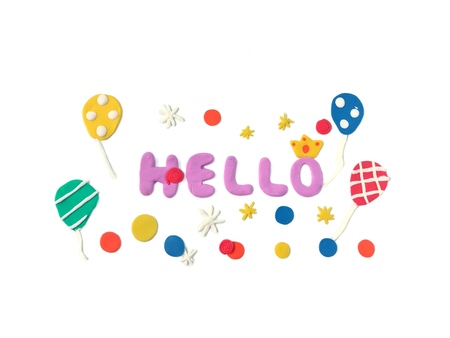 Alphabet hello are beautiful, decoration variety pattern balloons cute circle asterisk and crown...