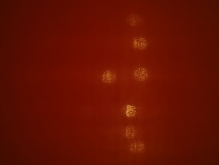 Dark see through red cloth, fine mesh texture, with small yellow lighting bokeh, vertical arranged...