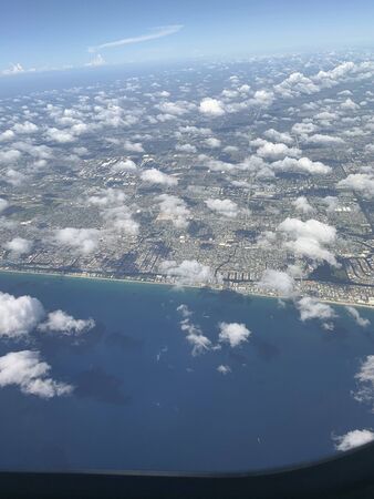 tropical aerial view of Floridaの写真素材