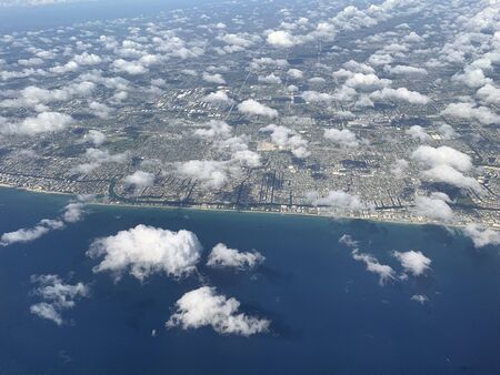tropical aerial view of Florida