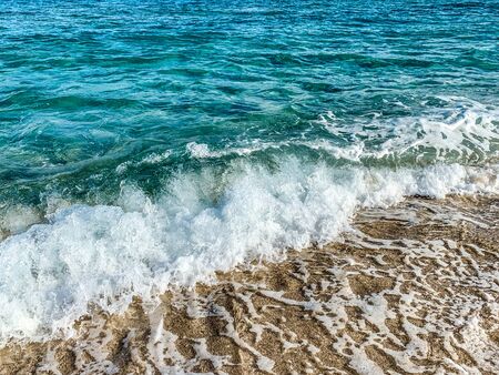 clear tropical water of the Florida coastの写真素材