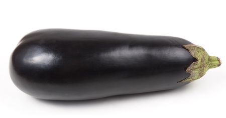 Eggplant on white background の写真素材