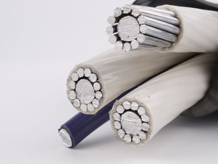 Insulated power  cable for a serve to electric power
