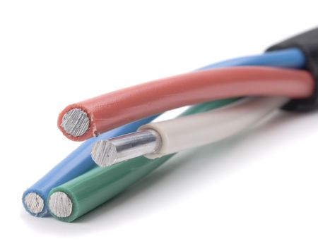 Insulated power  cable for a serve to electric power