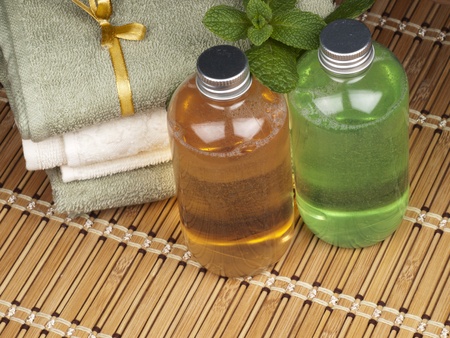 Set for the care of bodyの写真素材