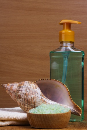 Set for the care of bodyの写真素材