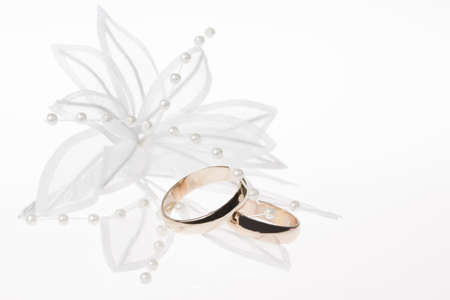 Weddings accessorie and ringsの写真素材
