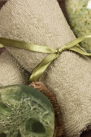 Set for the care of bodyの写真素材