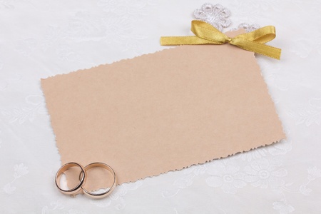 Beautiful art background  with  wedding ringsの写真素材