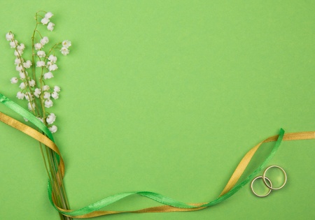 Art backgruond  and lily of the valley green  backgroundの写真素材