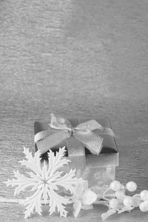 Christmas  gift box and accessoriesの写真素材