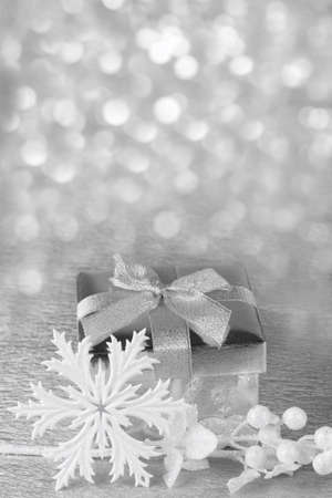 Christmas  gift box and accessoriesの写真素材