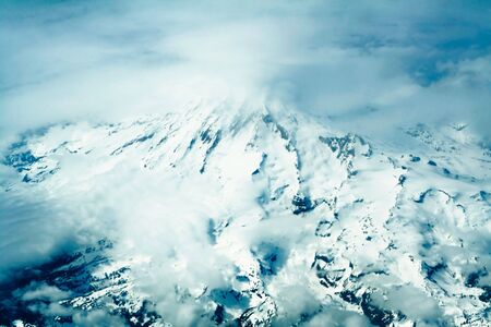 Rocky mountains aerial, North Americaの写真素材