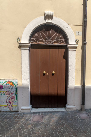 Venetian window, door, arch, architecture from Italyの写真素材