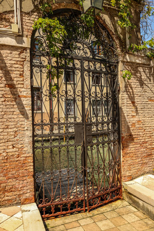 Venetian window, door, arch, architecture from Italyの写真素材