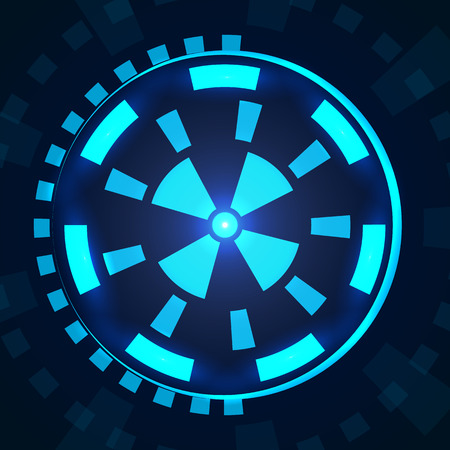 Sci fi futuristic user interface HUD. Vector illustration EPS 10のイラスト素材