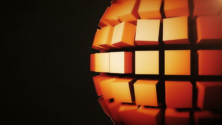 Abstract background with technology sphere. 3D renderingの写真素材