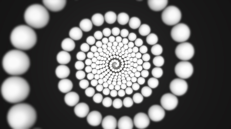 Abstract background with sphere rotating. Technology concept backdrop. 3D renderingの写真素材